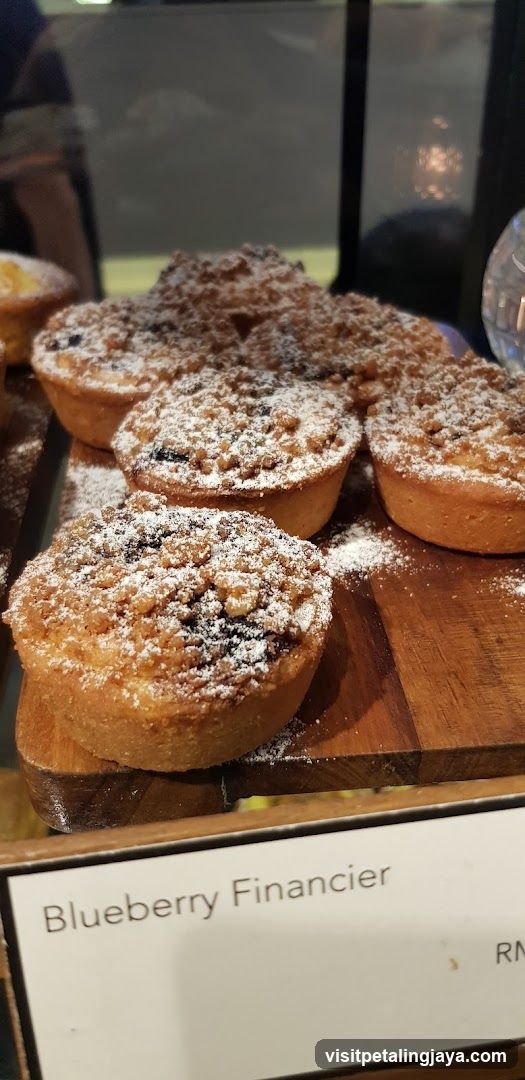 Blueberry Financier Pastries Display