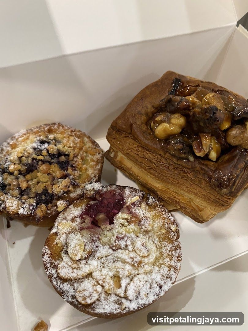 Pastries in a box