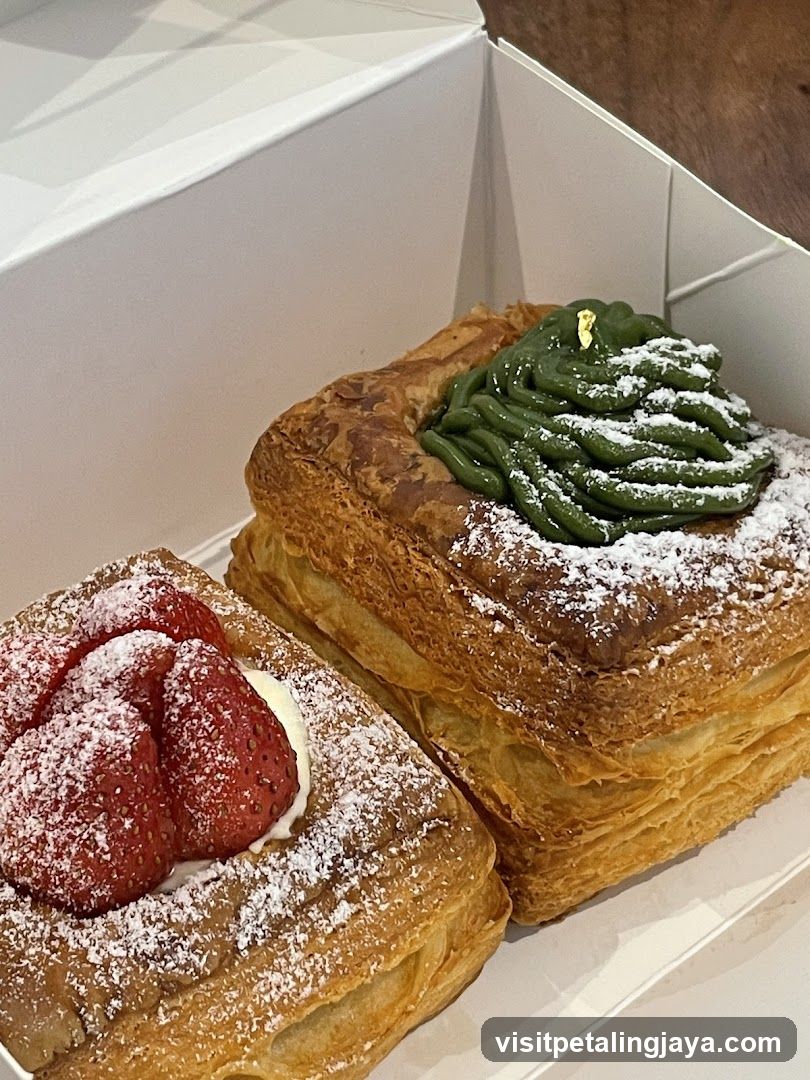 Pastries in a box