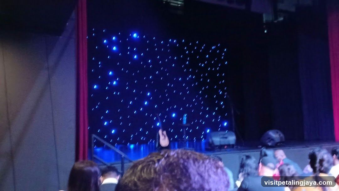 Concert Stage with Starry Background