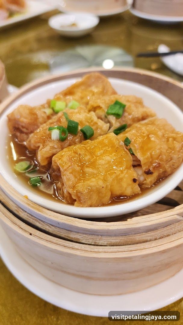 Steamed Egg Custard Puffs with Green Onion Garnish