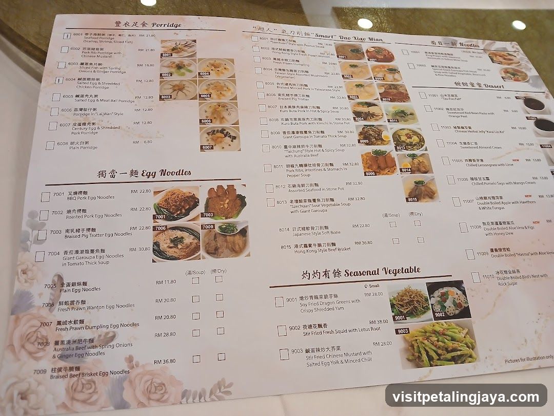 Perridge Menu Board