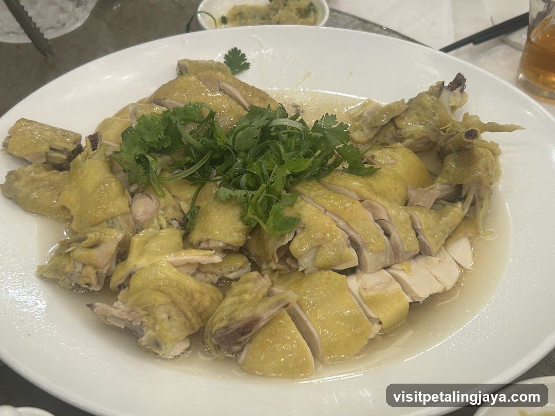 Steamed Chicken with Cilantro