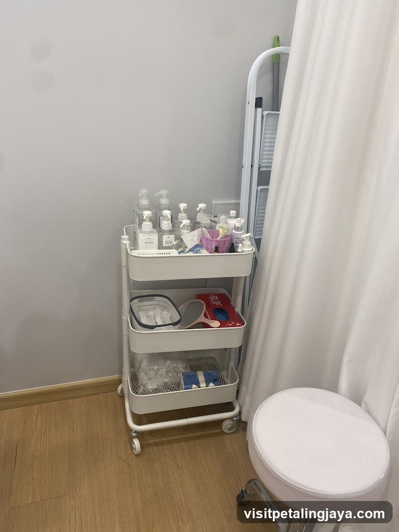 Beauty Salon Supplies Cart