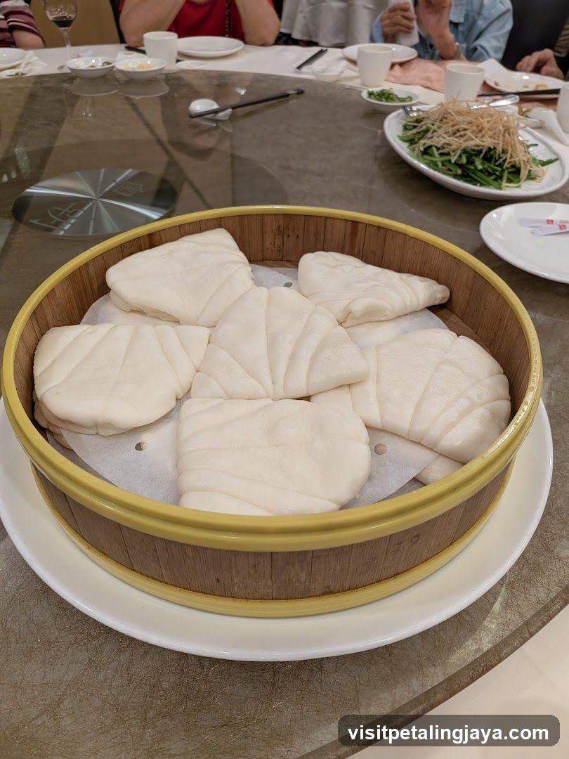 Steamed Buns on a Bamboo Steamer