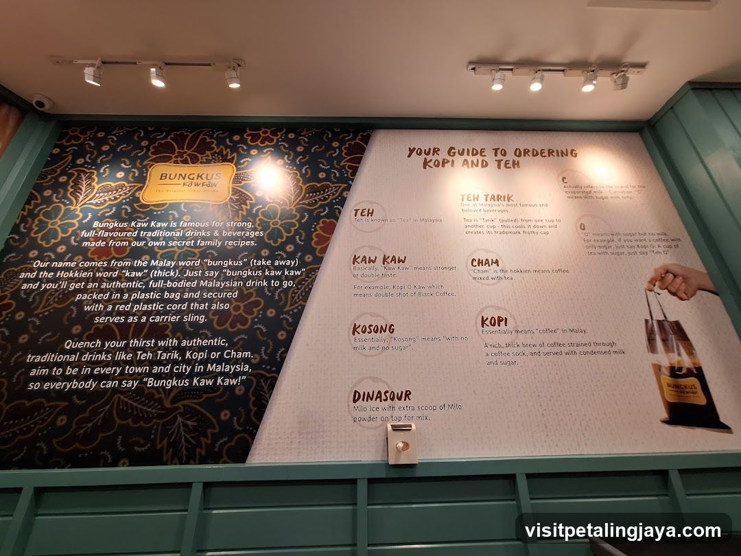 Bungkus Kaw Kaw Menu Board