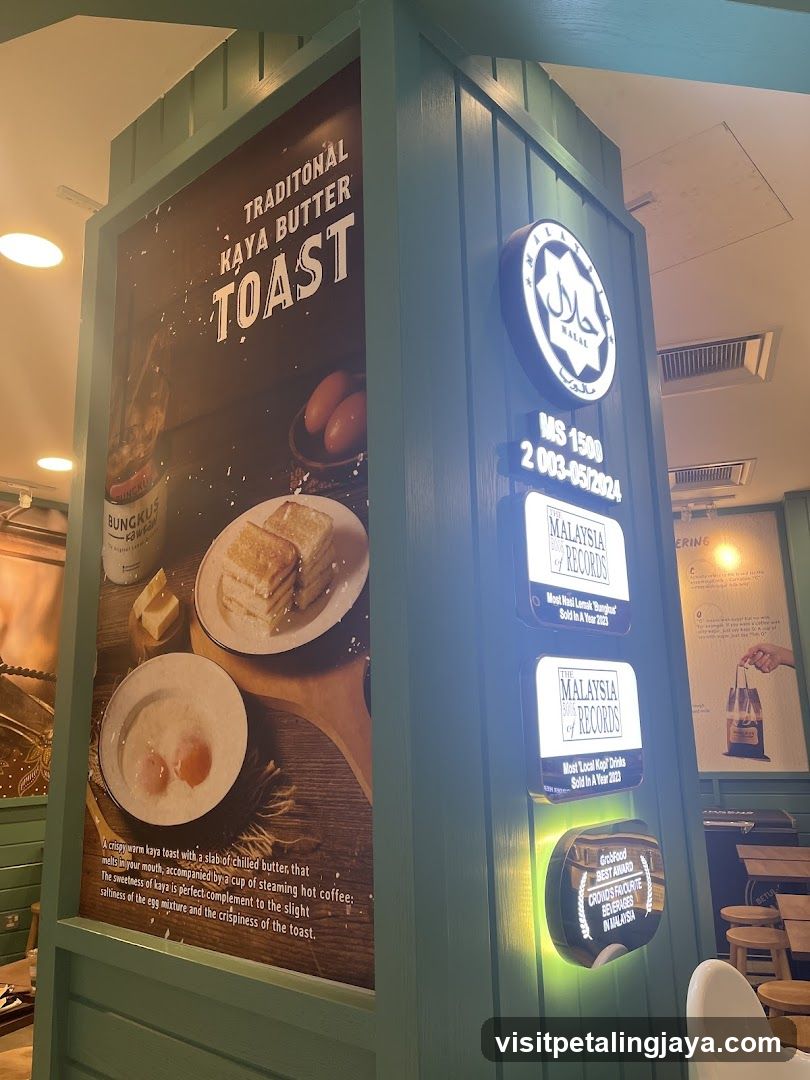 Traditional Kaya Butter Toast Advertisement