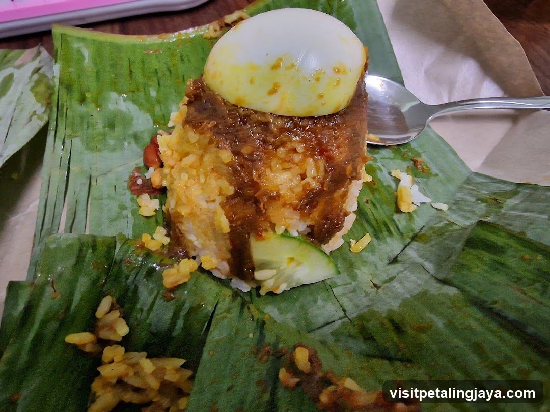 Banana Leaf Rice Dish