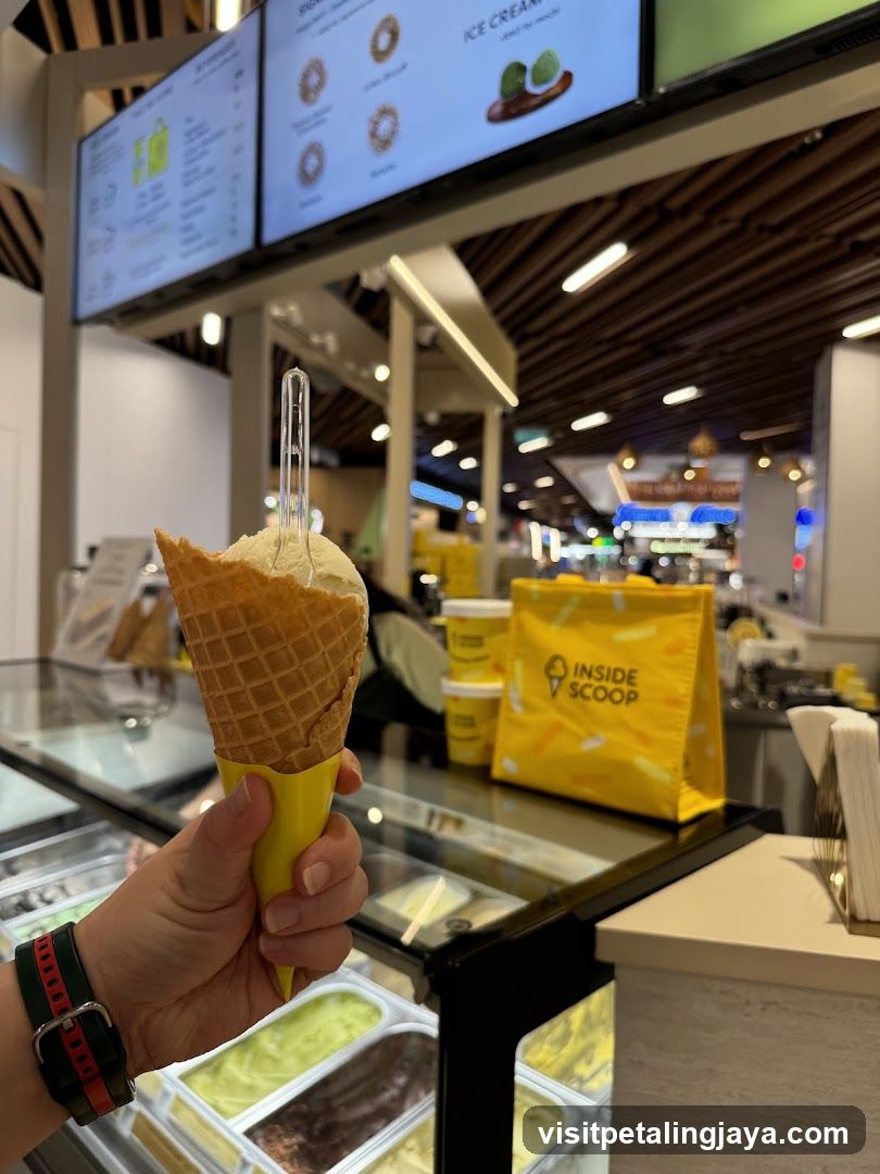 Ice Cream Cone at Inside Scoop
