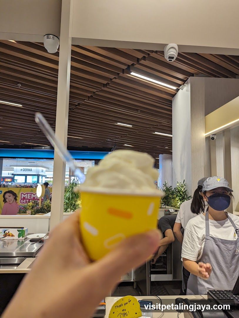 Ice cream cup at food court