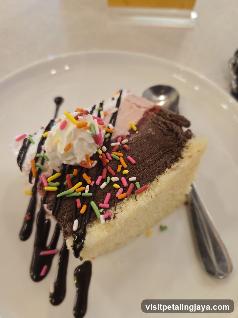 Slice of Cake with Sprinkles