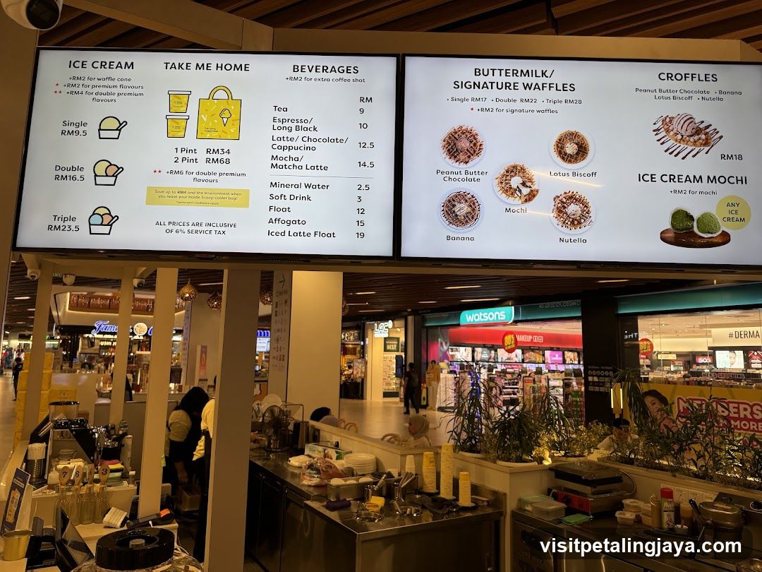 Ice Cream & Waffle Menu Board