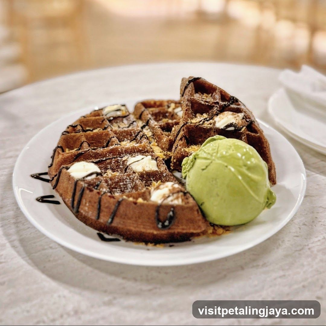 Waffle with Ice Cream