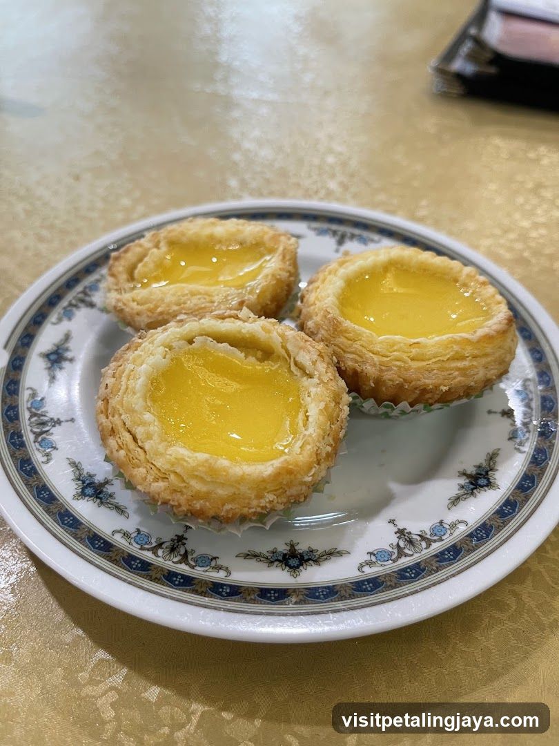 Egg Tarts on a Plate