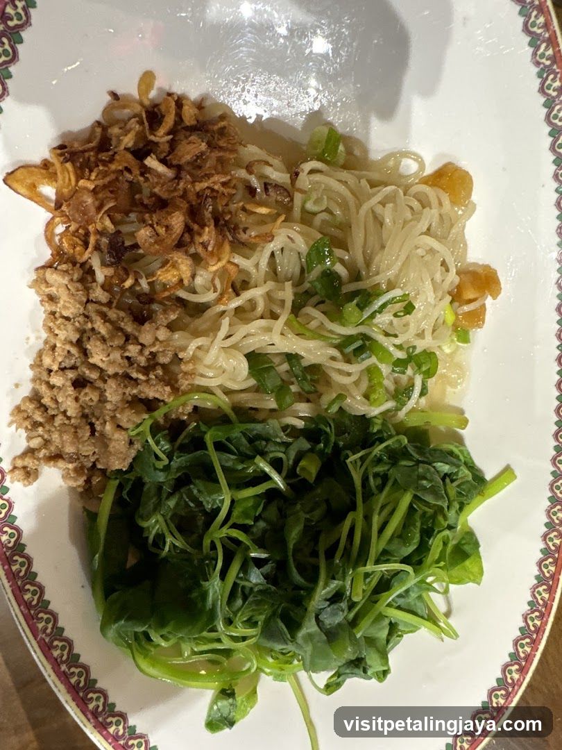 Plate of Noodles with Toppings