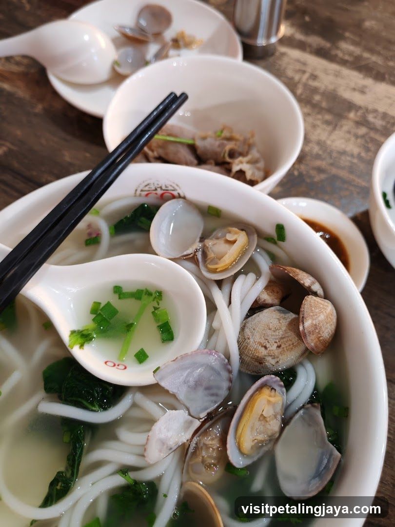 Clam Noodle Soup Bowl