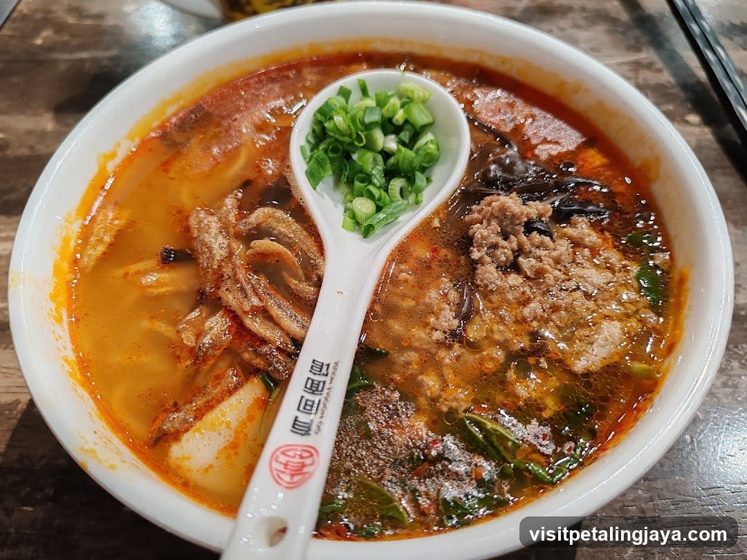 Spicy Noodle Bowl with Scallions