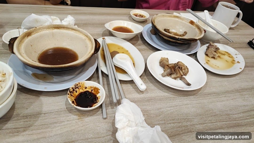 Used Tableware and Food Remains