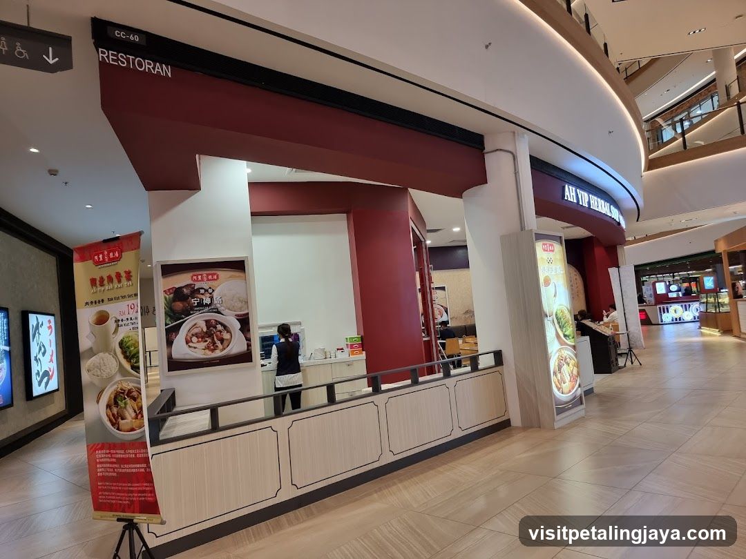 Restaurant Interior with Signage and Posters