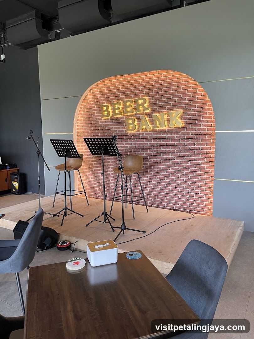 Beer Bank Interior Stage Setup