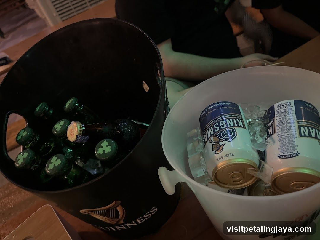 Beer Buckets with Guinness and King's Ale