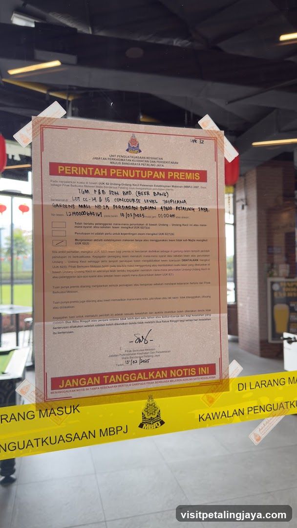 Notice Board with Legal Notice
