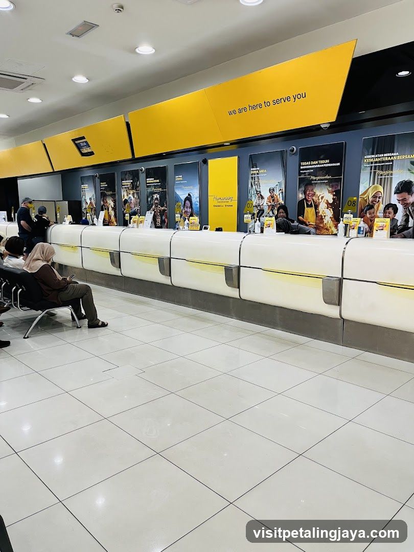 Bank Service Counter Interior