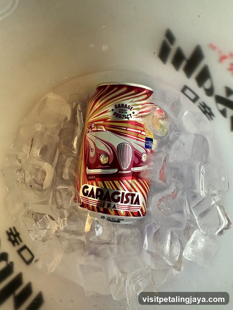 Garagista IPA in ice bucket
