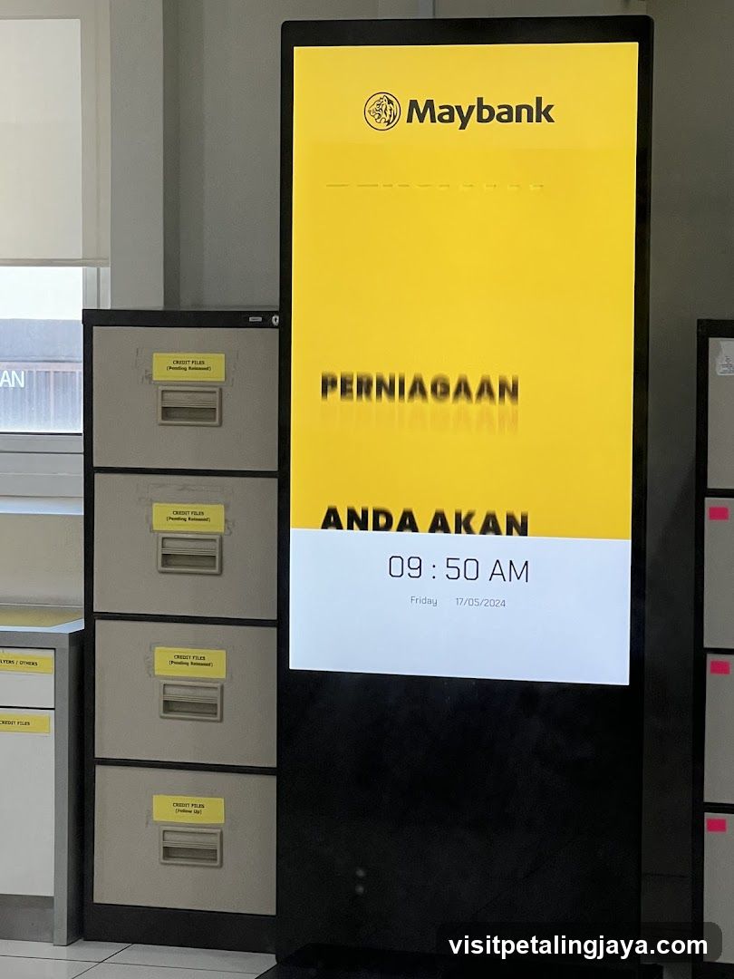 Maybank ATM Screen Display