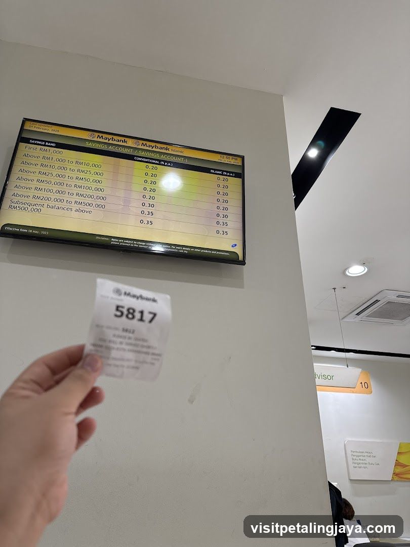 Maybank Savings Account Interest Rate Display