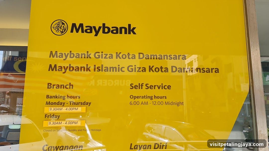 Maybank Giza Kota Damansara Branch Signage