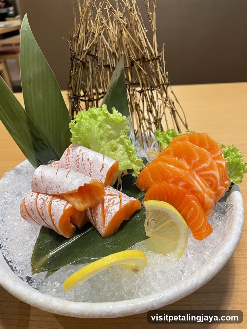 Sashimi Platter with Salmon and White Fish