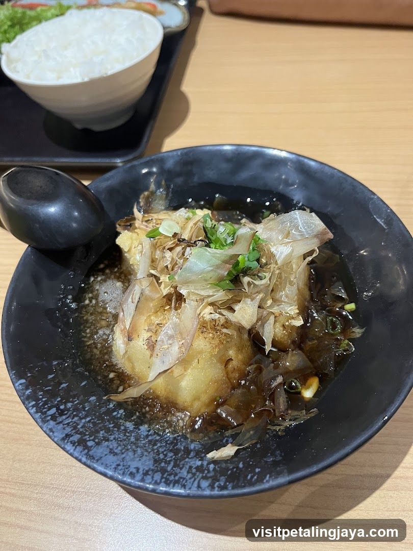 Dish with Tofu and Sesame Sauce