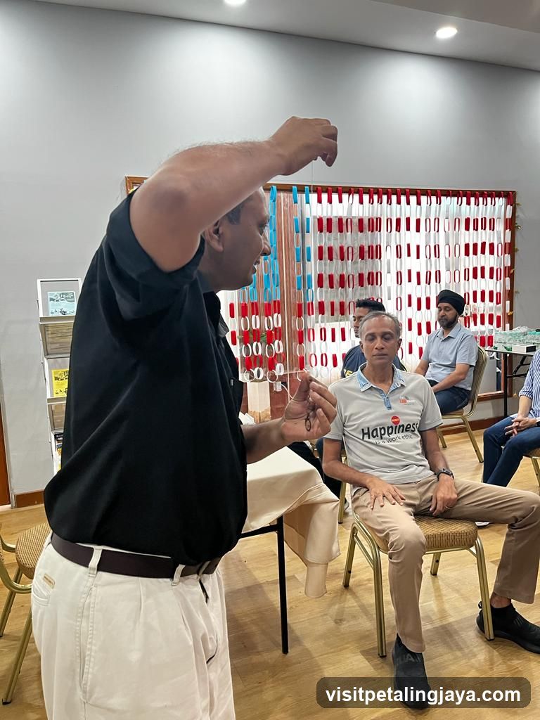 Indoor Group Activity with Paper Chain Display