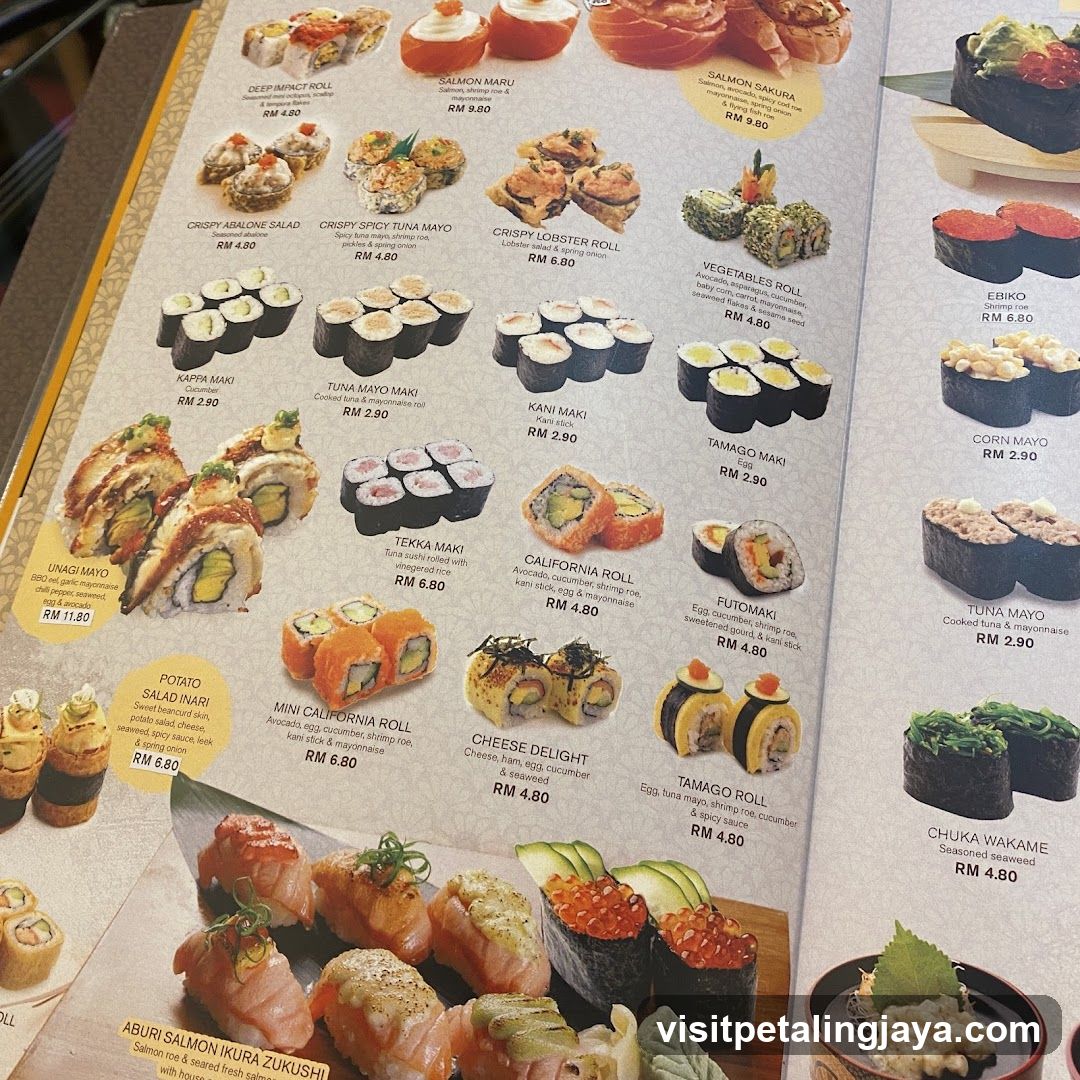 Sushi Menu Board