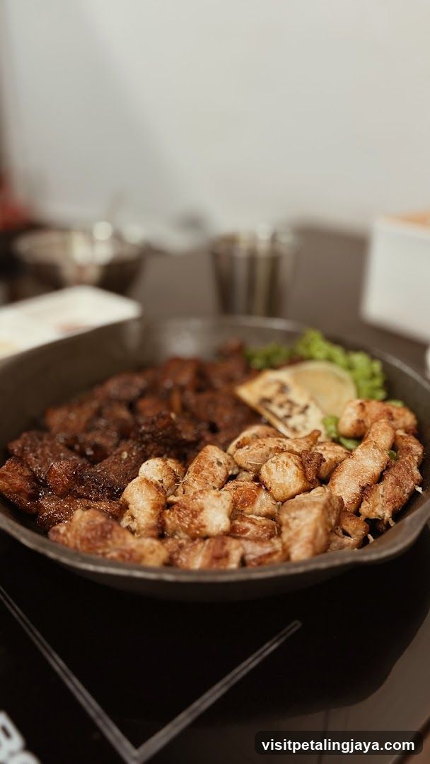 Grilled Meat Dish in Skillet