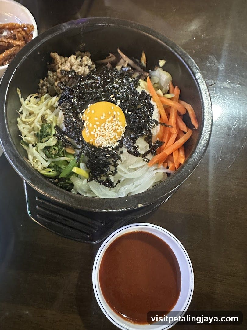 Bibimbap Bowl with Side Dishes