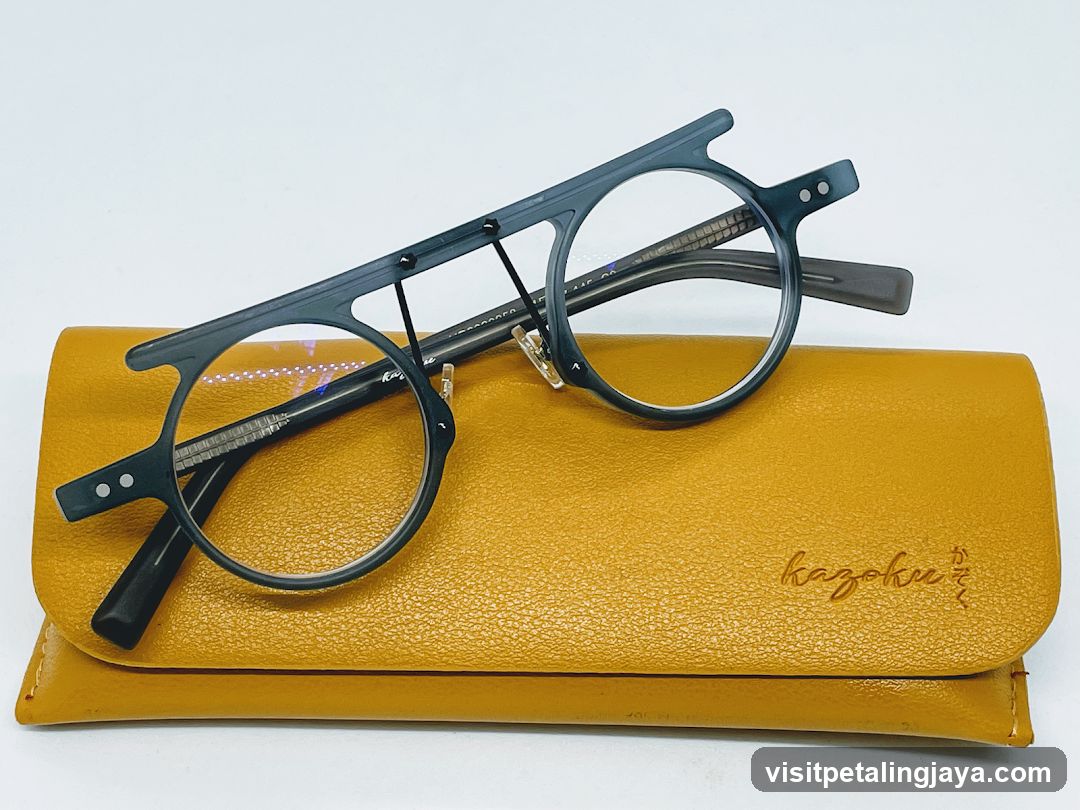 Eyeglasses on Case