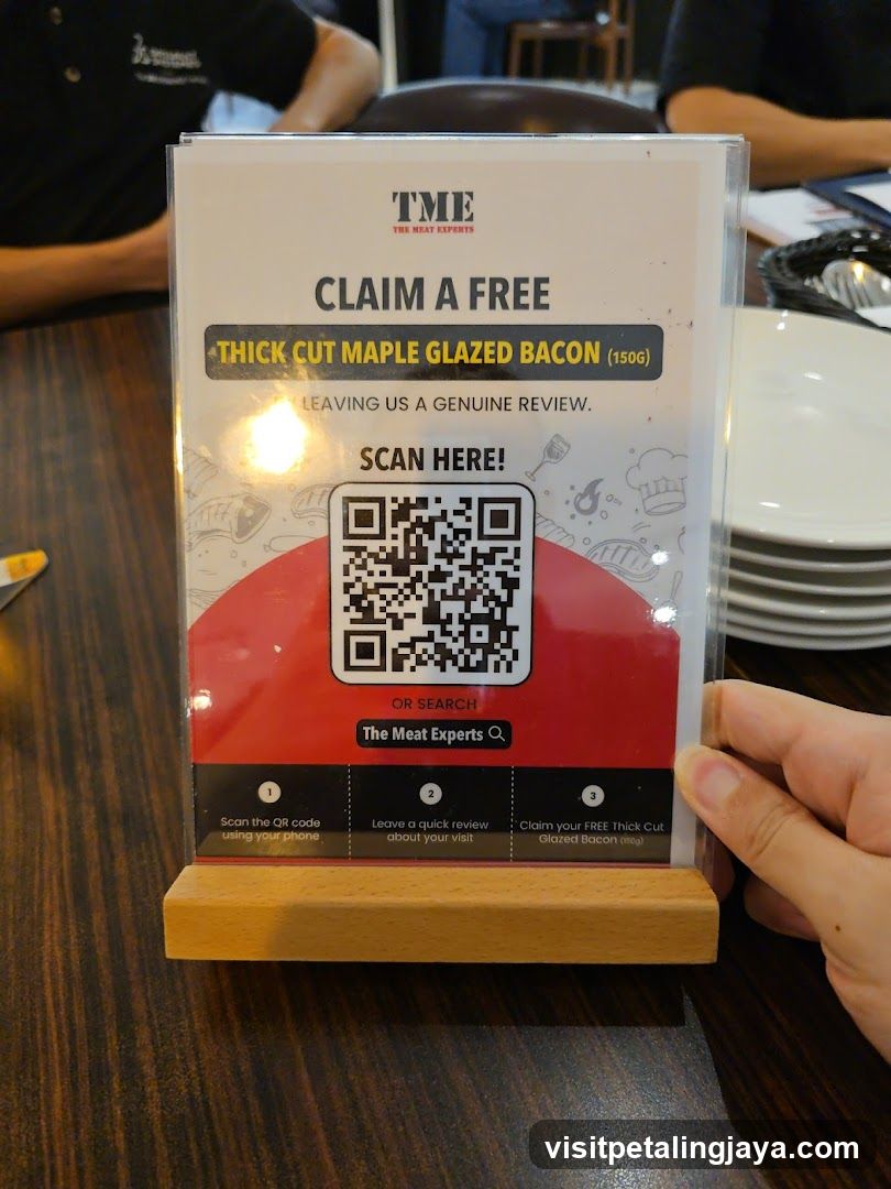 Free Bacon Review Standee