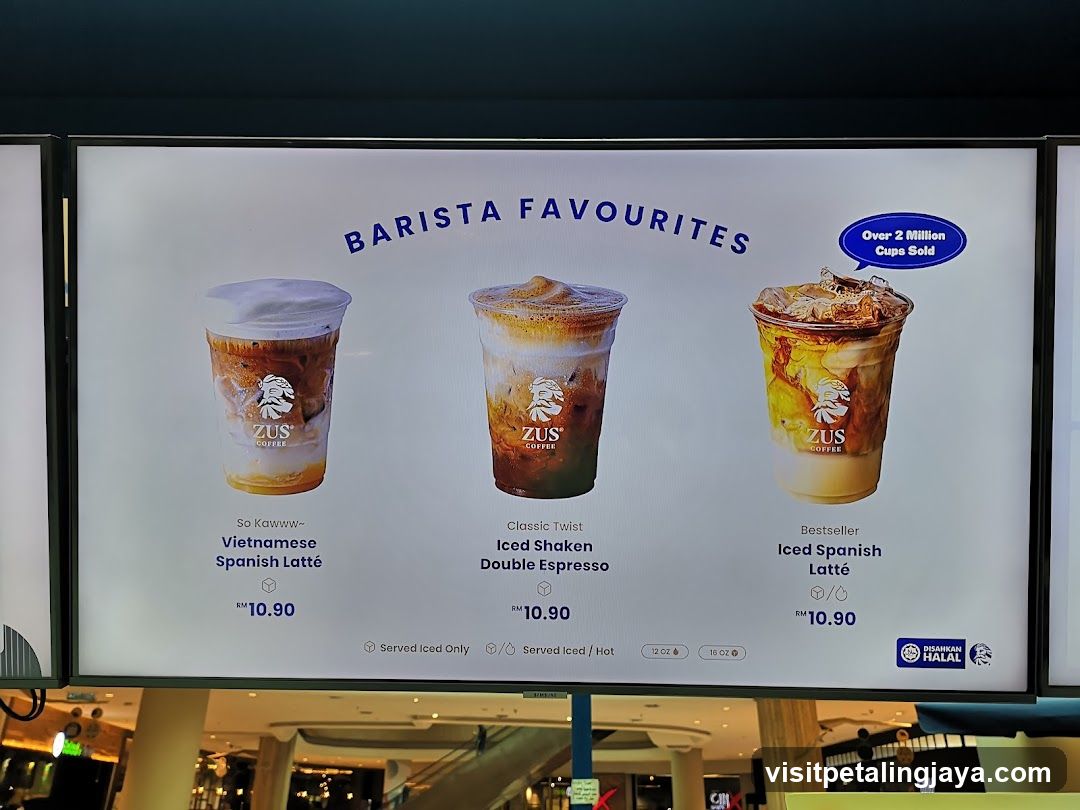 Barista Favourites Display