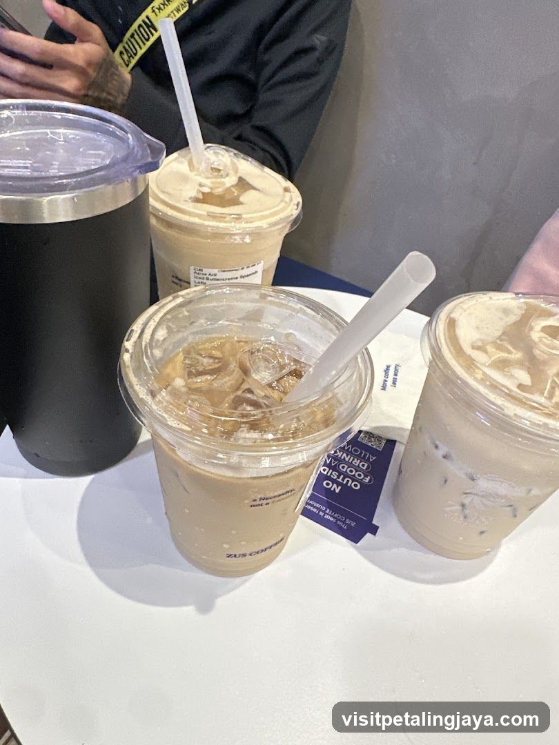 Iced Coffee Drinks on Table