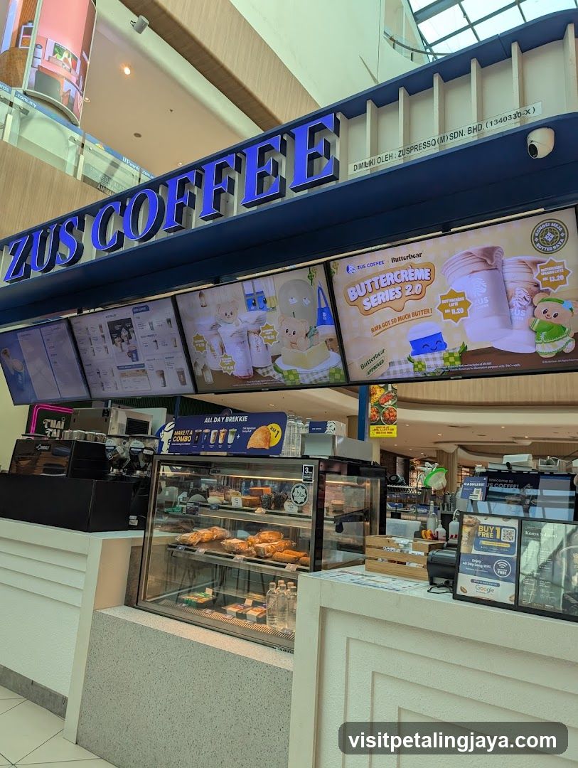 Zus Coffee Storefront Interior View