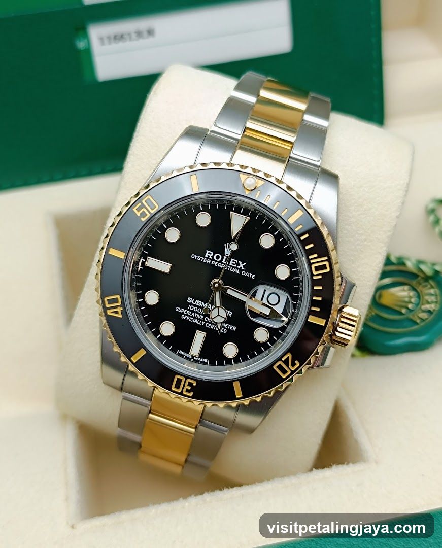 Rolex Submariner Date Watch Display