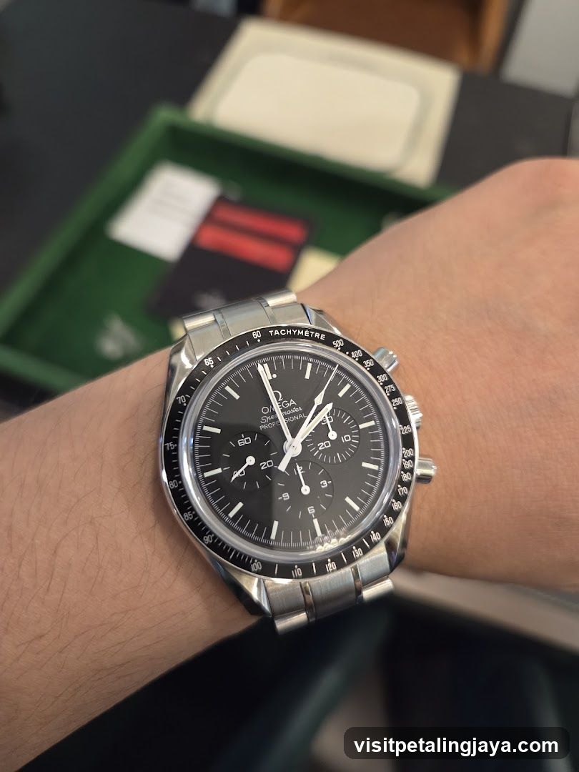 Omega Speedmaster Pro Chronograph on Wrist