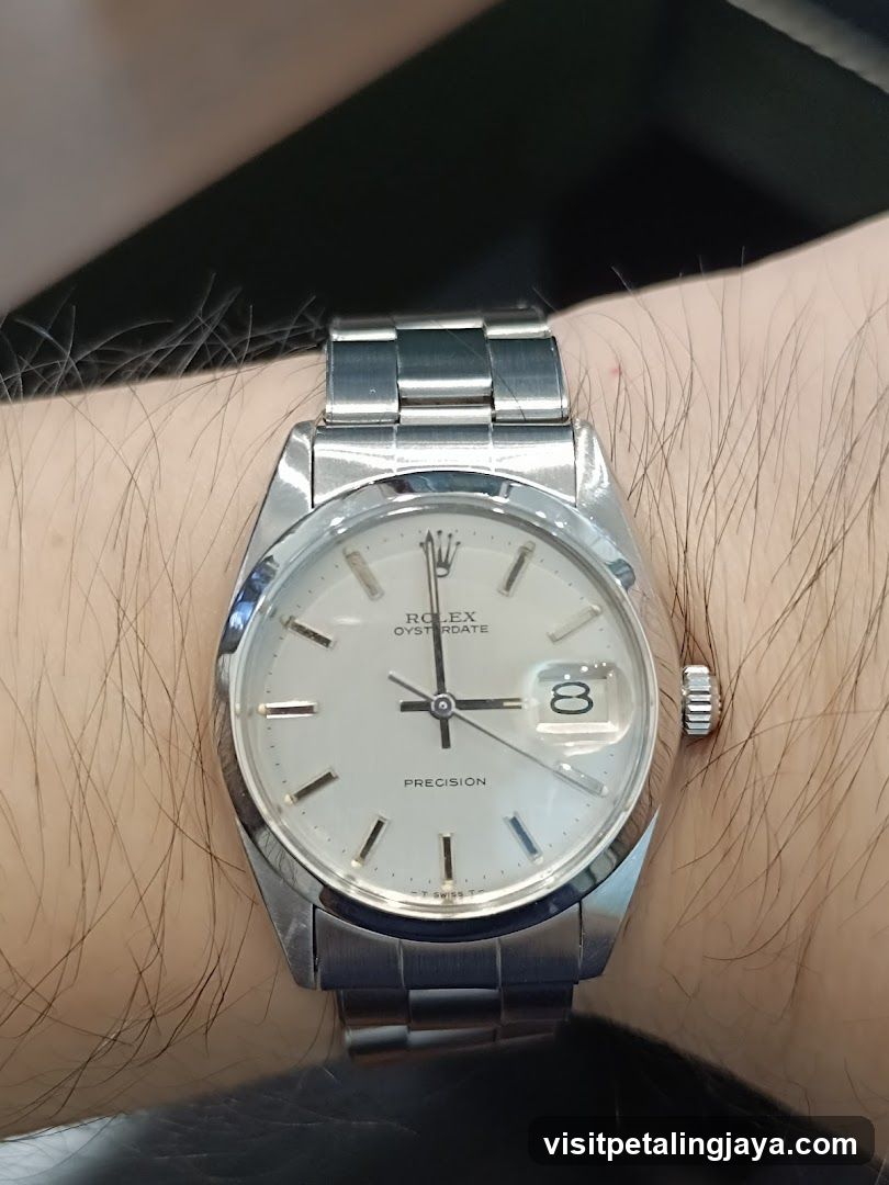 Rolex Oysterdate Watch on Wrist
