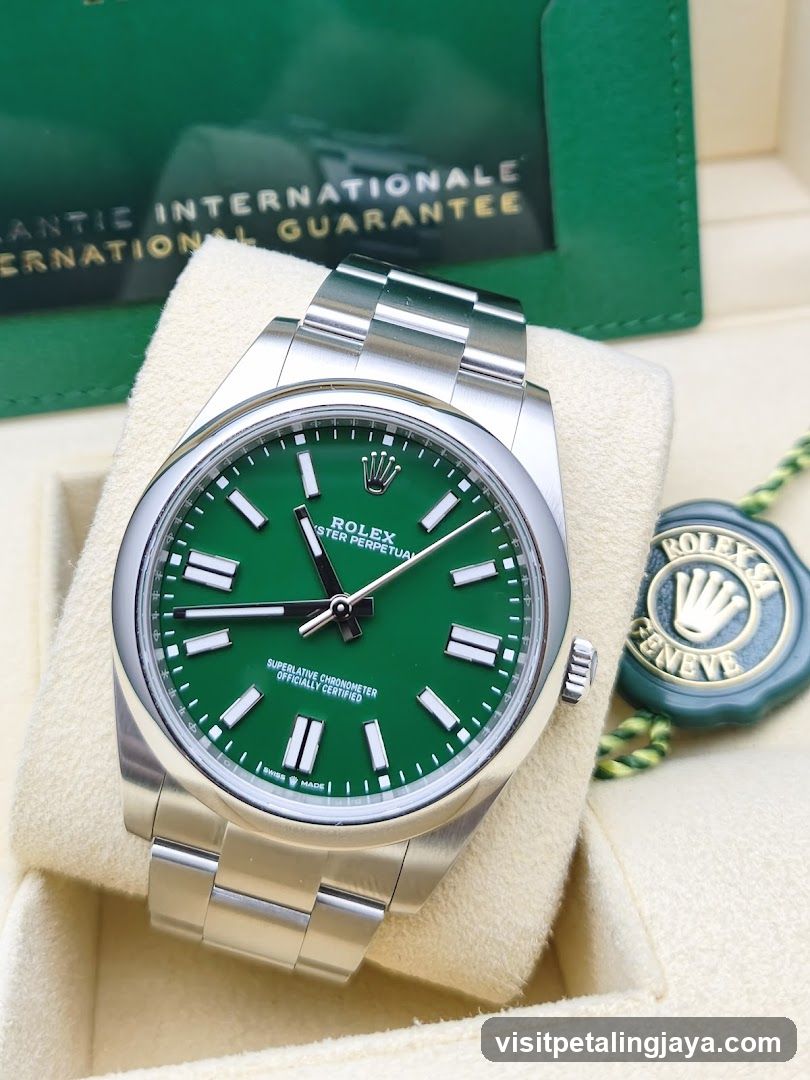 Rolex Datejust Green Dial Watch