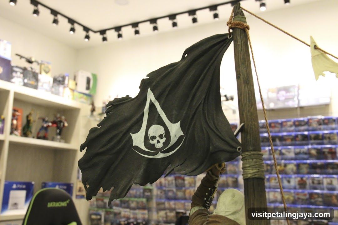 Pirate Flag Display in Store Interior
