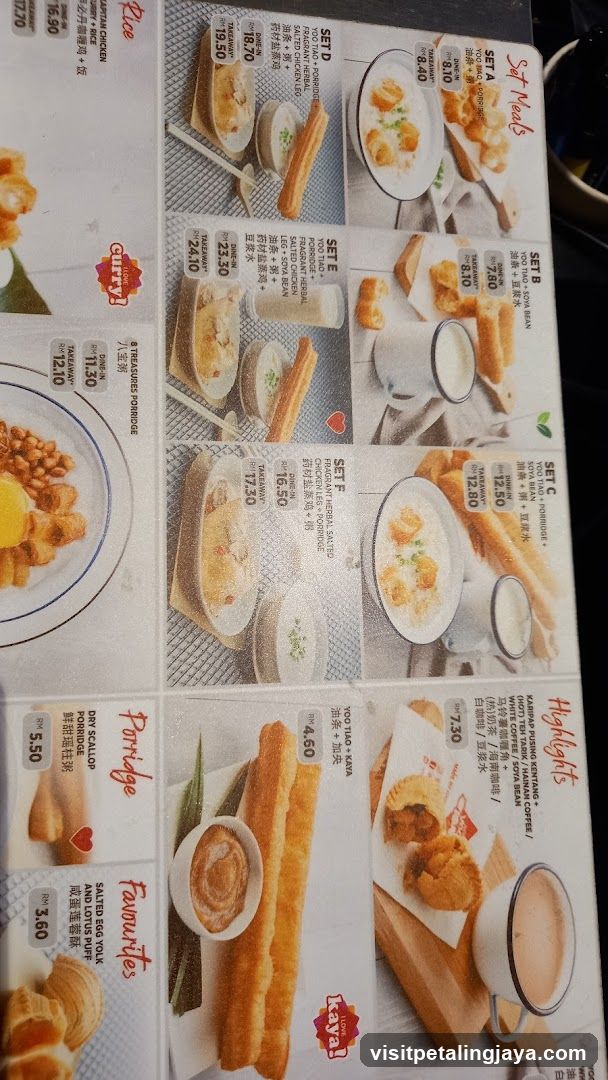 Breakfast Menu