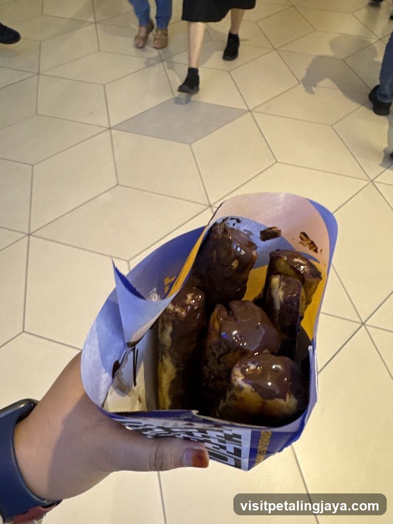 Chocolate Donuts in Paper Bag