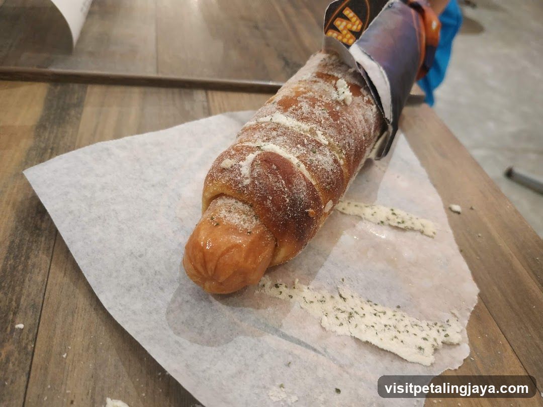 Baked Hot Dog with Crust